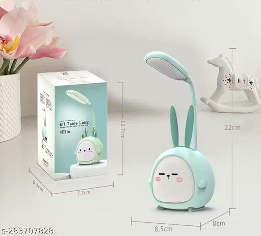 Desk Lamps for Study Table - Rechargeable USB Warm Light LED Children Eye Protection Lamps, Desk Lamp for Work from Home Yellow Color Light (Cute Kids Lamp, Assorted Color, Plastic, Pack of 1, ) || CUTE CART oon DESK LAMP FOR KIDS