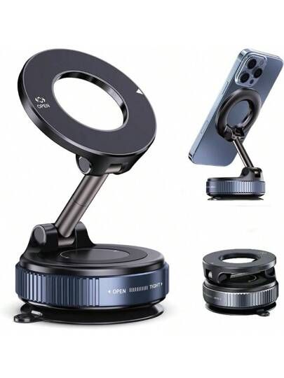 360° Vaccum Magnetic Phones Holder,